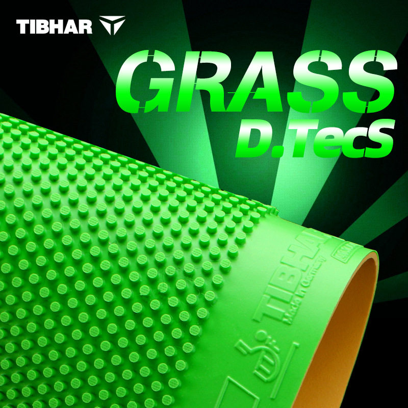 TIBHAR挺拔GRASS D.TECS草内能进攻型德国长胶套胶单胶皮彩色