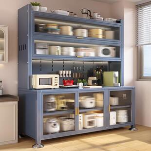 厨房置物架餐边储物柜落地多层烤箱微波炉锅电器多功能收纳橱柜子