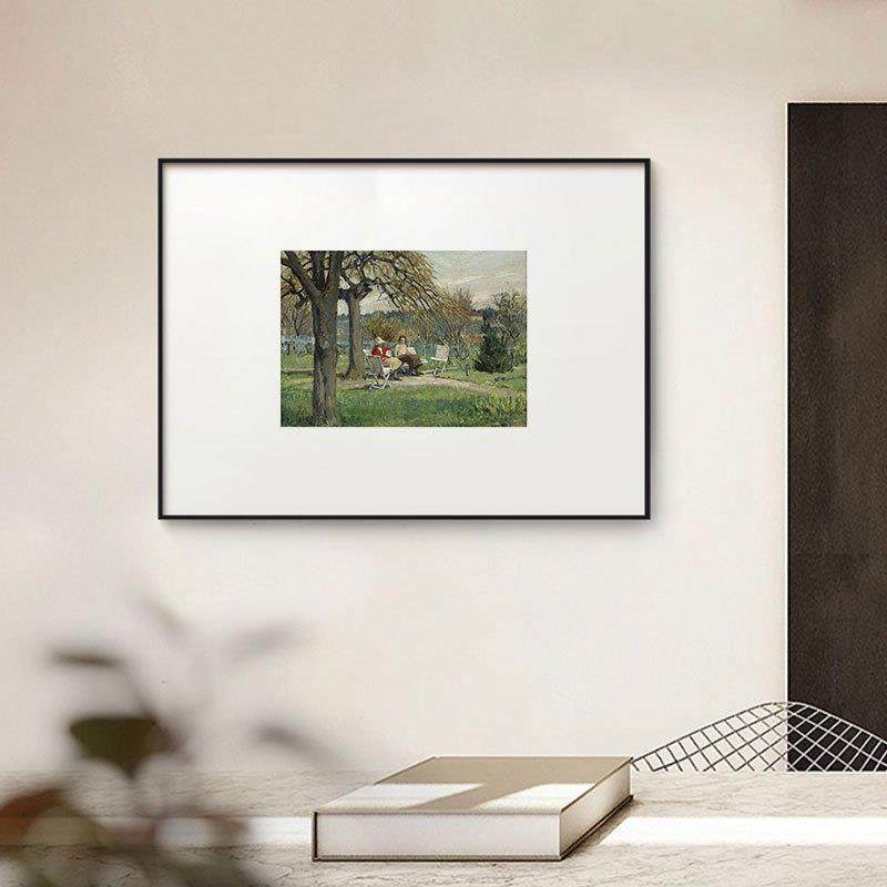 名画客厅小众小清新美式乡村装饰画复古田园餐厅卧室壁画书房挂画