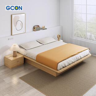 志光日式榻榻米床主卧高箱储物无床头现代简约小户型省空间悬浮床