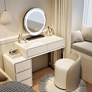实木70公分长现代简约小户型梳妆台卧室床头化妆桌储物柜斗柜一体