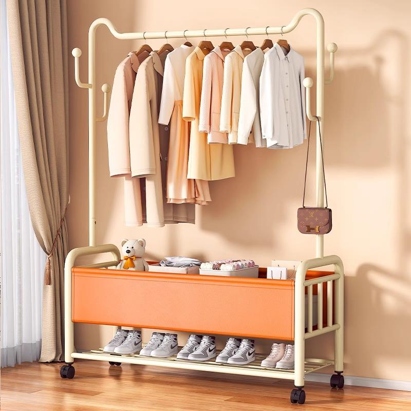 衣架落地卧室挂衣架家用室内移动轻奢晾衣架多功能收纳置物衣帽架