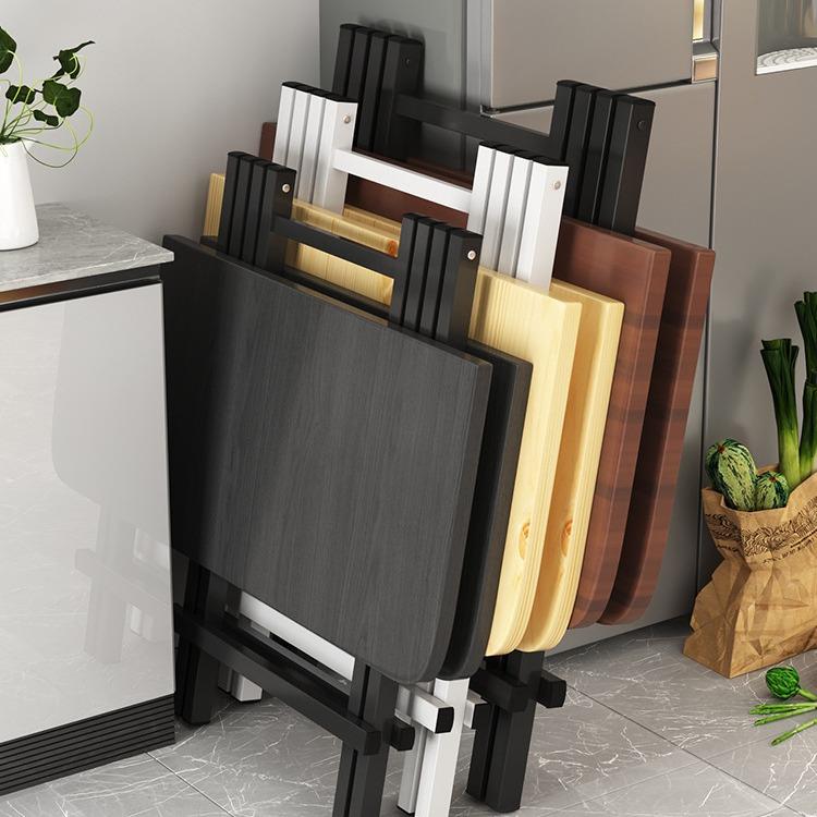 折叠桌餐桌方桌子家用简易1米吃饭桌90cm户外摆摊折叠桌椅小户型