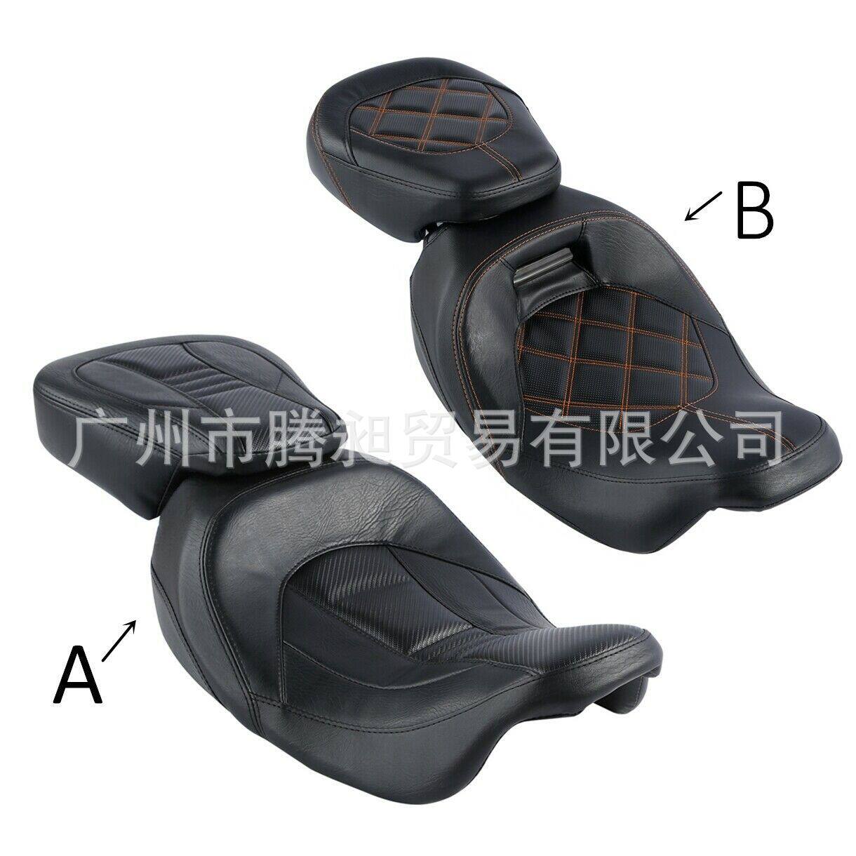 适用哈雷街道滑翔公路滑翔路王双灯滑翔改装前后坐垫座椅15-20