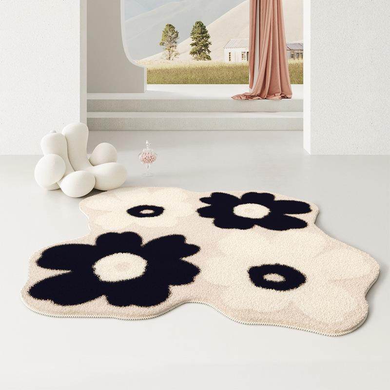 不规则客厅地毯卧室床边地毯沙发茶几羊绒地毯创意梳妆台防滑地垫,鲜花速递/花卉仿真/绿植园艺,割草机/草坪机,淘宝优惠券,粉丝福利购,淘宝优惠卷