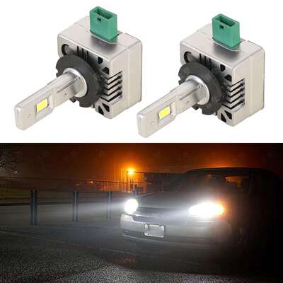 汽车led大灯一体D2S灯泡d1s/D3Sled车灯D4SD5S前照灯