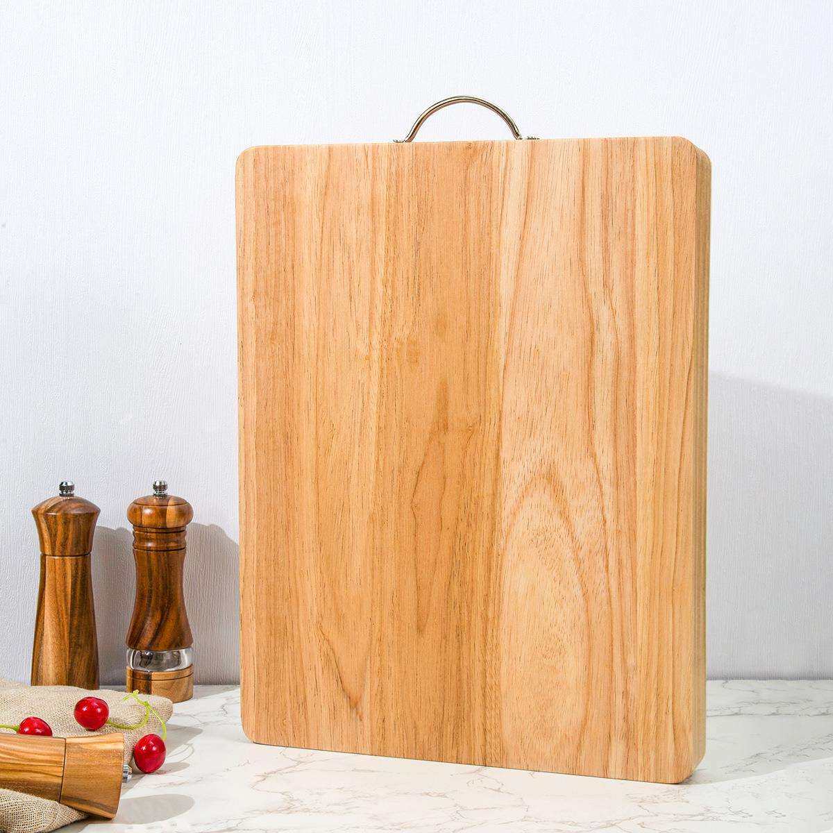 橡胶木菜板大号现货家用实木切菜案板厨房水果擀和面砧板直销