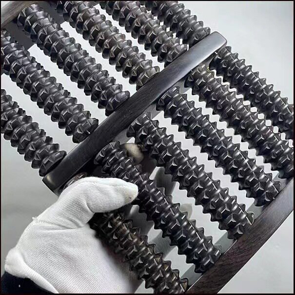 紫光檀滚轮脚底按摩器穴位经络