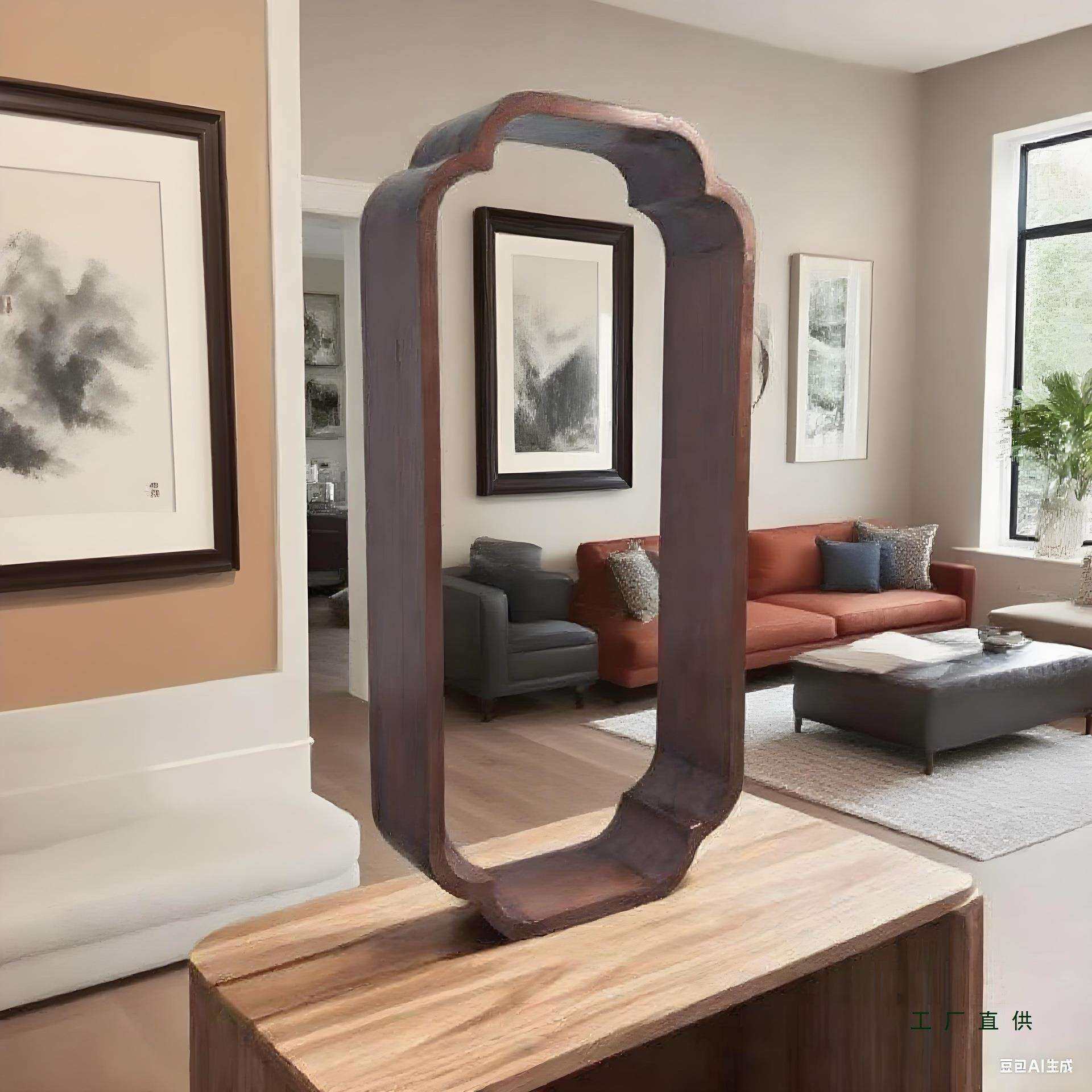 宋代小轩窗中式实木海棠入户玄关花窗茶室新中式隔断墙装饰古风窗