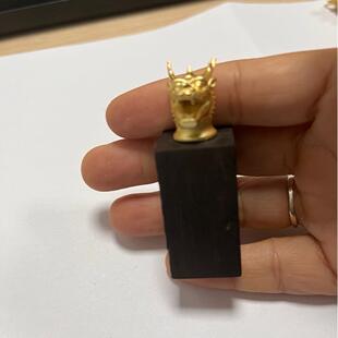 铜创木方形印章深圳工厂支持个性化需求12生肖印章黑檀木印章紫檀