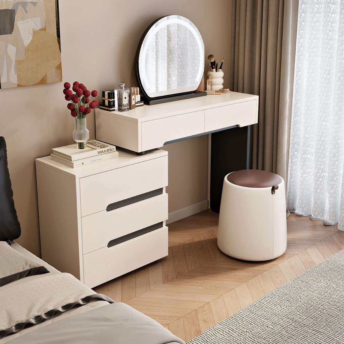 2025新款小型梳妆台现代卧室简约化妆桌斗柜收纳一体奶油风小户型,鲜花速递/花卉仿真/绿植园艺,割草机/草坪机,淘宝优惠券,粉丝福利购,淘宝优惠卷
