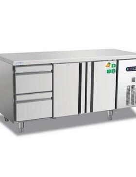 冰立方AWR1800L2D2风冷冷藏工作台两门两抽屉平面操作台