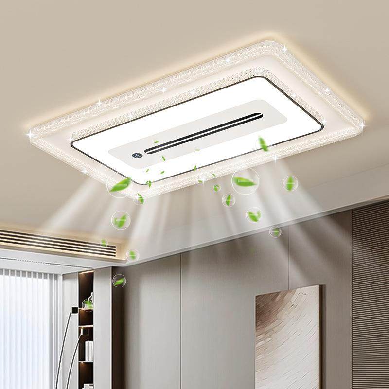 意式极简吸顶灯大气轻奢高级感全光谱护眼卧室灯具智能无叶风扇灯