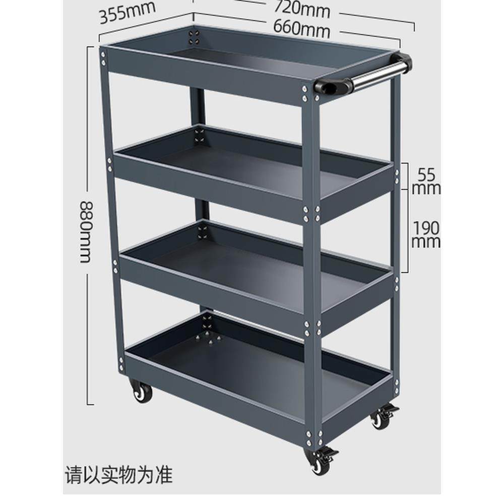 工具车手推车汽修抽屉式多功能车间维修三层移动修车收纳架子