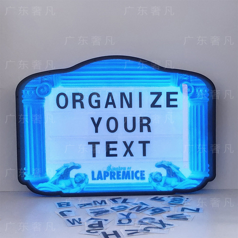 LED可移动字母发光举牌灯牌