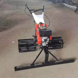 手扶混凝土摊铺机汽油混凝土扒灰机路面推灰摊平机