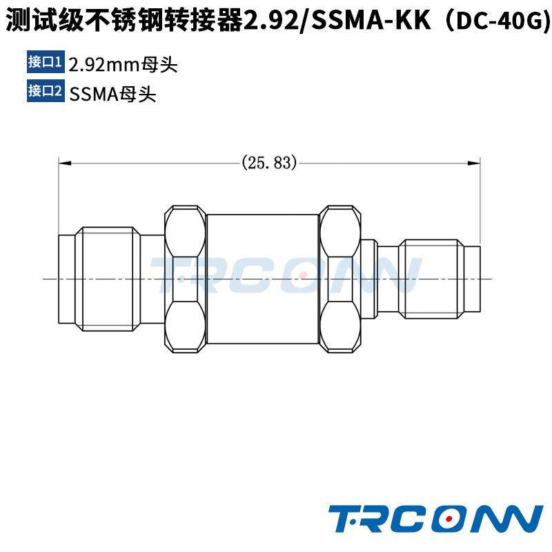 毫米波RF测试级转接器连接器转接头2.92mm母转SSMA母2.92/SSMA-KK,鲜花速递/花卉仿真/绿植园艺,割草机/草坪机,淘宝优惠券,粉丝福利购,淘宝优惠卷