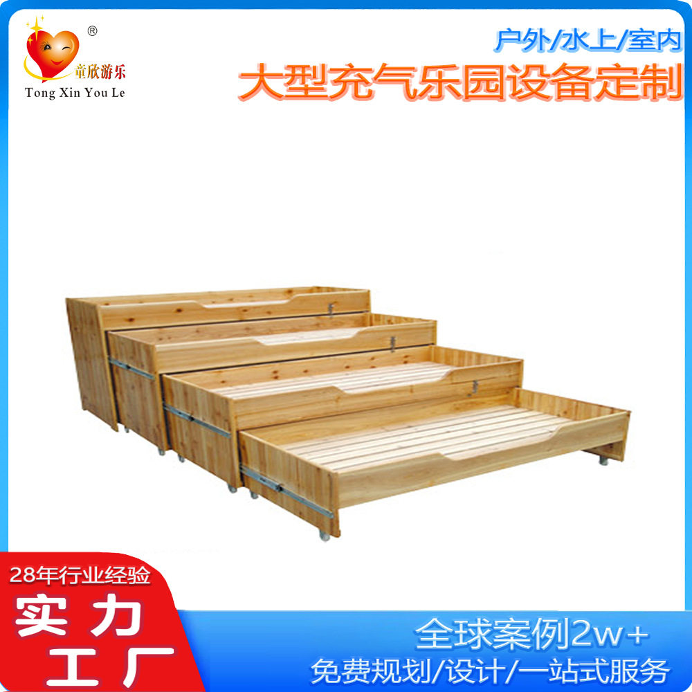 2025幼儿园床托管班小学生午睡床木质儿童床午托加厚床婴幼儿卡通