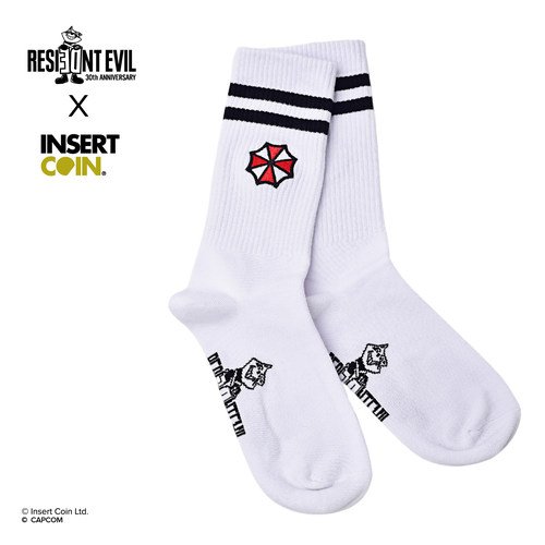 生化危机30周年保护伞袜子 INSERT COIN 卡普空游戏周边正版授权