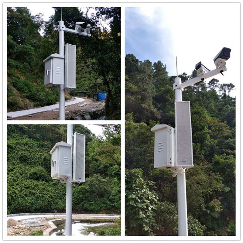 球场学校广播放音乐音柱音箱广场小区不锈钢立柱喇叭杆监控立杆