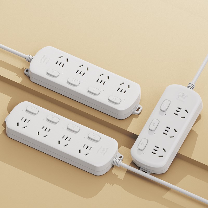 利特舜插座USB插排插线板接线板拖线板多用多功能宿舍家分控插板