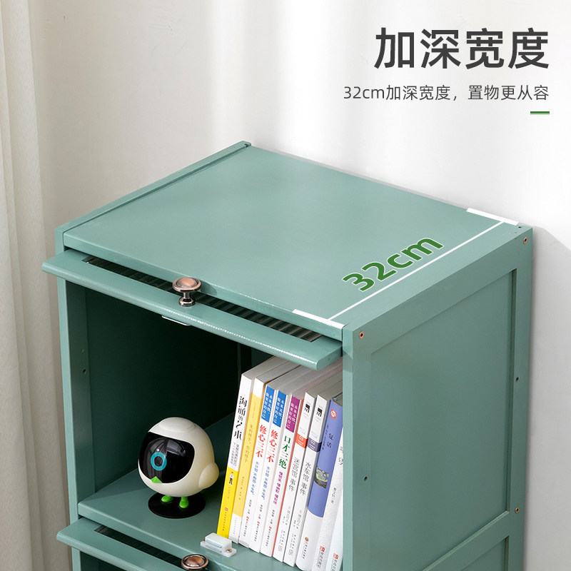 木马人书架落地书柜子桌面置物架儿童客厅简易家用办公室多层储物