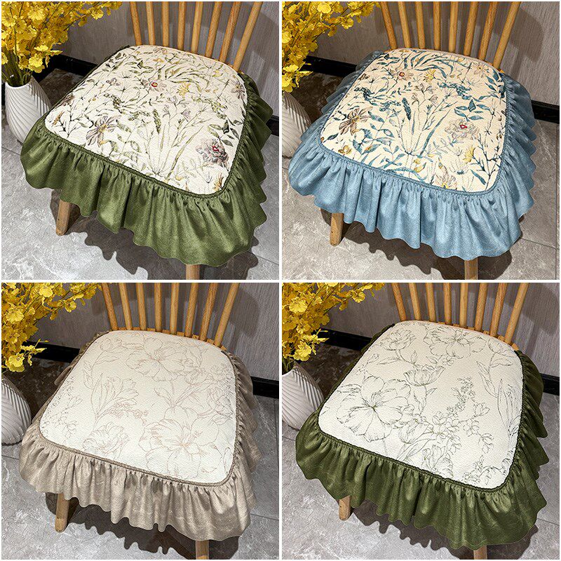 田园美式餐桌椅垫四季通用防滑家用法式高档奢华欧式椅子坐垫定制
