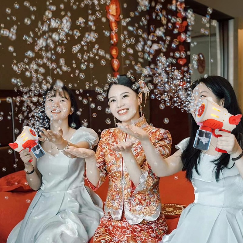 婚礼泡泡机结婚手持礼花枪炮彩带花瓣婚庆氛围感拍照道具户外