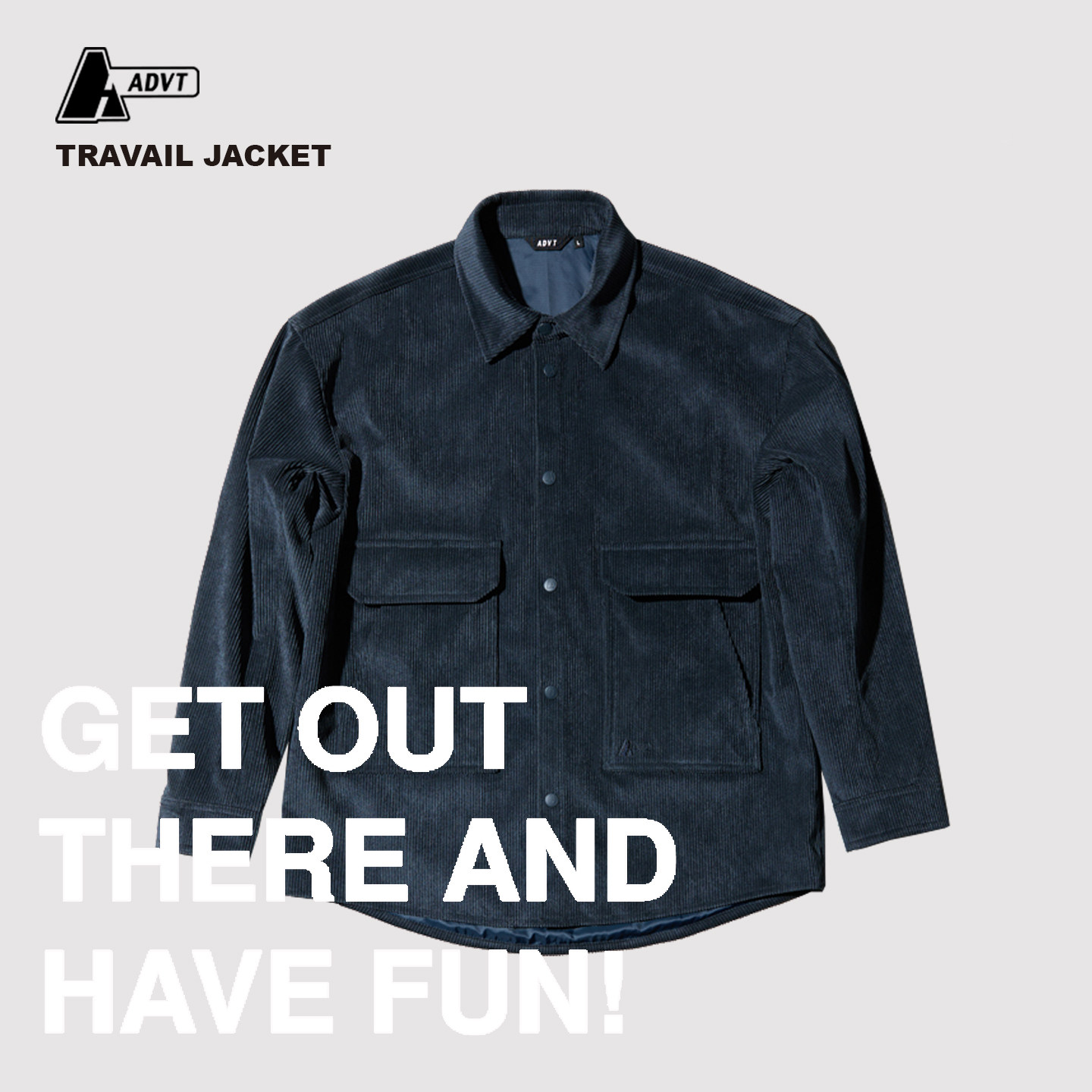 ADVT情侣款防泼水加厚衬衫外套