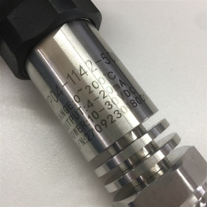 EYC管路型温度传感器0-200度 4-20MA 1/2外牙 管长100MM 带散热片