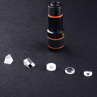 12倍手机望远镜整套光学镜头玻璃优质胶合镜片 凹凸透镜 胶合透镜