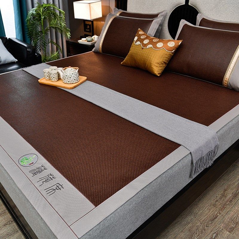 CB#新款夏季家用凉席藤席冰丝席两件套空调席三件套双单人席子,床上用品,藤席,淘宝优惠券,粉丝福利购,淘宝优惠卷