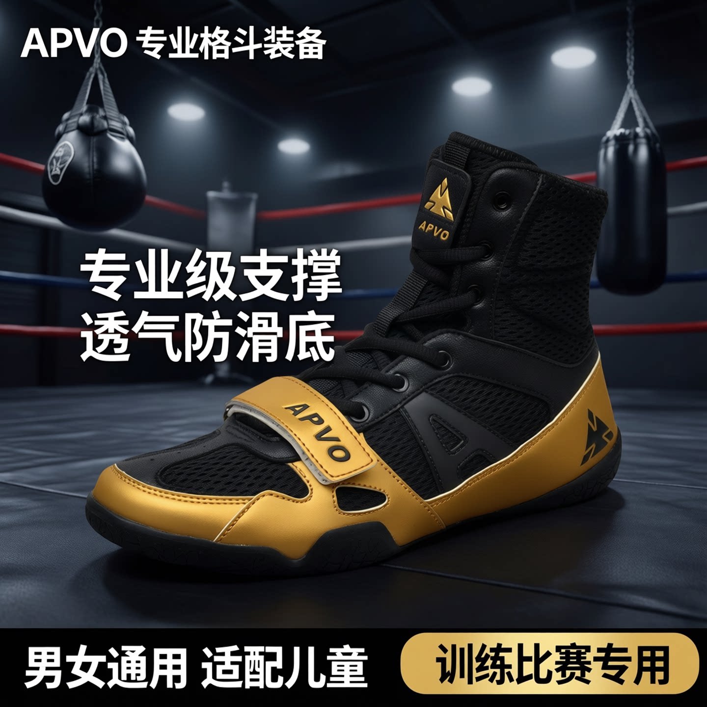 阿帕尔拳击鞋散打搏击训练专用