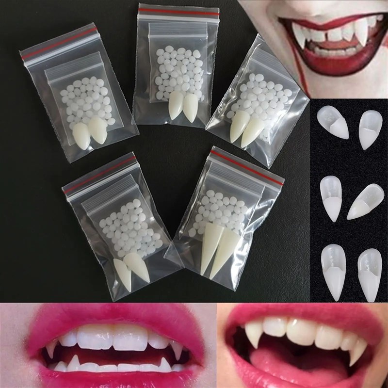 Halloween Decoration Vampire Teeth Fangs Dentures VProps Hal