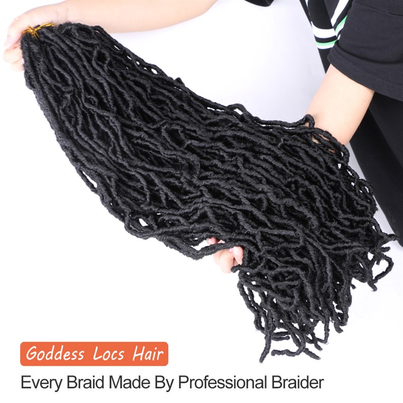 Mtmei Hair Faux Locs Crochet Hair Curly Wave Soft LocYs Croc