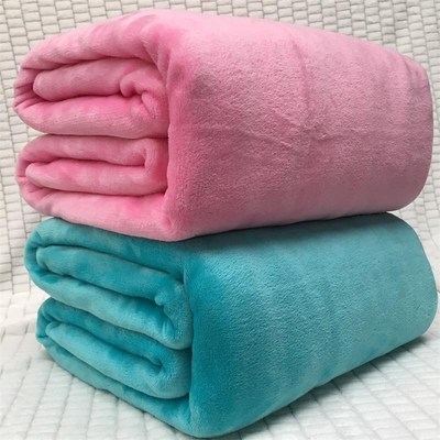 Manufactureirs selling pure flannel coral fleece blanKET毛毯