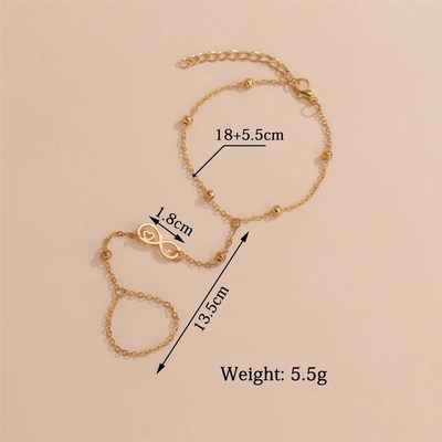 Minimalist Creativity Infinite Symbol NumbeTr  Bracelet