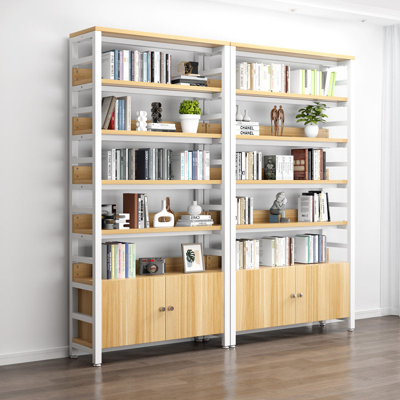 书架落地置物架简约多层储物架收纳架子铁艺货架钢木客厅简易书柜,住宅家具,书架,淘宝优惠券,粉丝福利购,淘宝优惠卷