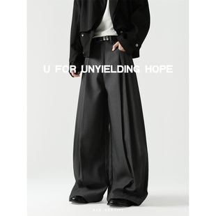 通勤简约男女长裤 ACE 丝滑多褶纹设计西裤 Hakama剑道 VESTITI
