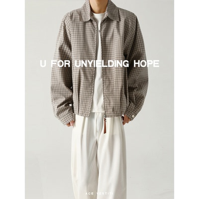 ACEVESTIT千鸟格古着短款外套