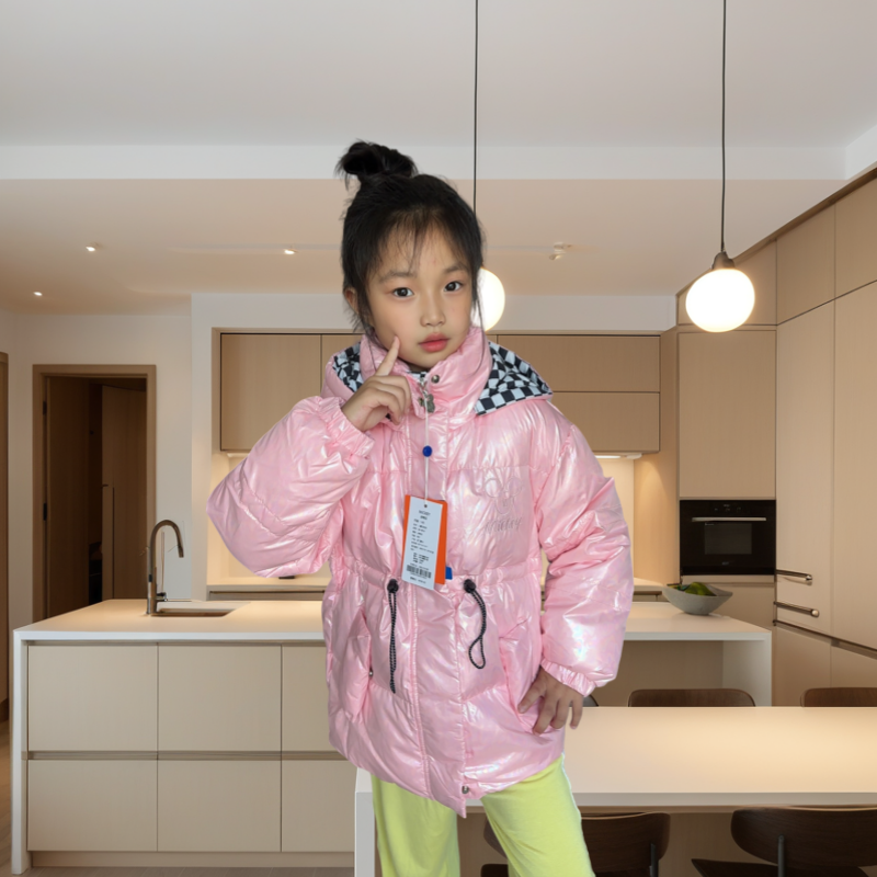 儿童女款羽绒服修身带抽绳羽绒服,童装/婴儿装/亲子装,羽绒服,淘宝优惠券,粉丝福利购,淘宝优惠卷