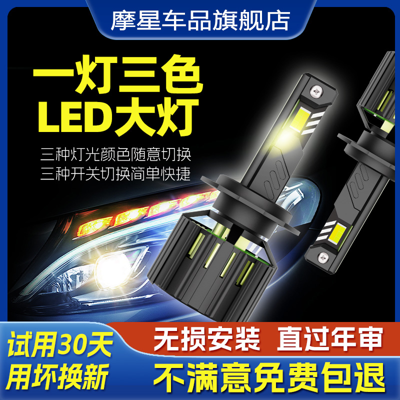 LED汽车摩托车激光大灯远近一体