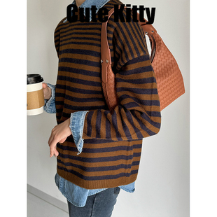 潮流单肩包 百搭舒适编织包腋下包法棍包时尚 Cute Kitty新款