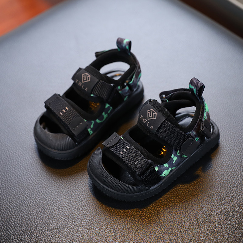 宝宝凉鞋男宝夏季新款一岁半婴儿软F底学步鞋防滑防踢沙滩婴儿鞋