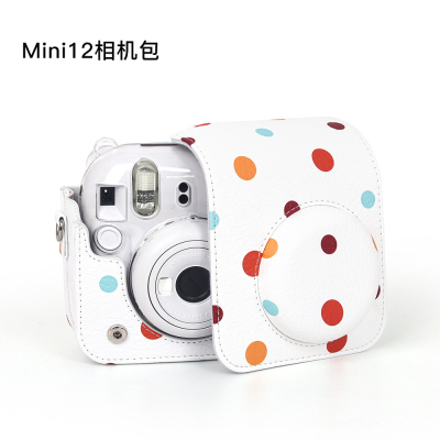 适用拍立得mini12相机包富士mini11保护套可套保护壳硅胶套斜跨包