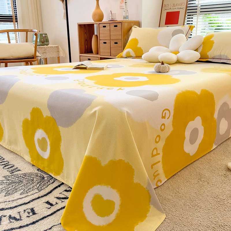 加厚床单单件100全棉磨毛学生宿E舍简约单双人被单枕套三件套,床上用品,床单,淘宝优惠券,粉丝福利购,淘宝优惠卷