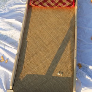 儿童凉席c幼儿园午睡床席蒲草席 天然手工编织婴儿床柔软席子