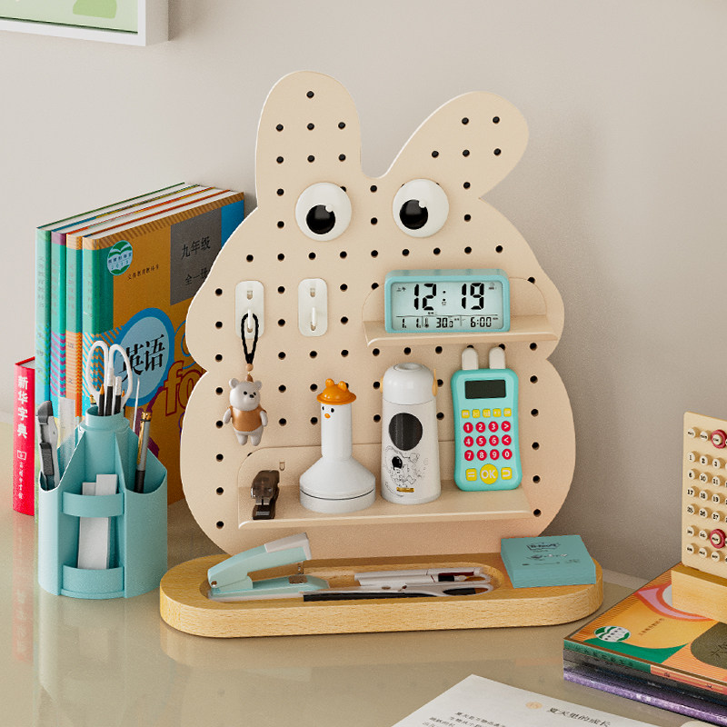 桌面洞洞板置g物架免打孔可立式办公桌书桌挡板学习桌书架收纳隔,收纳整理,整理架/置物架/收纳架,淘宝优惠券,粉丝福利购,淘宝优惠卷