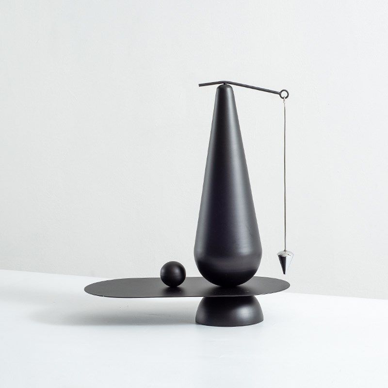 简约现代金属锥形平衡摆件客厅玄关柜案几摆件样板房售Z楼处装饰,家居饰品,装饰摆件,淘宝优惠券,粉丝福利购,淘宝优惠卷