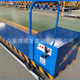 农用果园大棚轨道车电动遥控搬运铁路运输车蔬菜平板大棚车轨道车